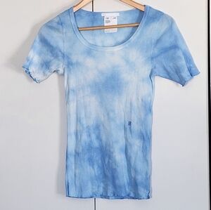 Helmut Lang Sky Blue Ribbed Shirt